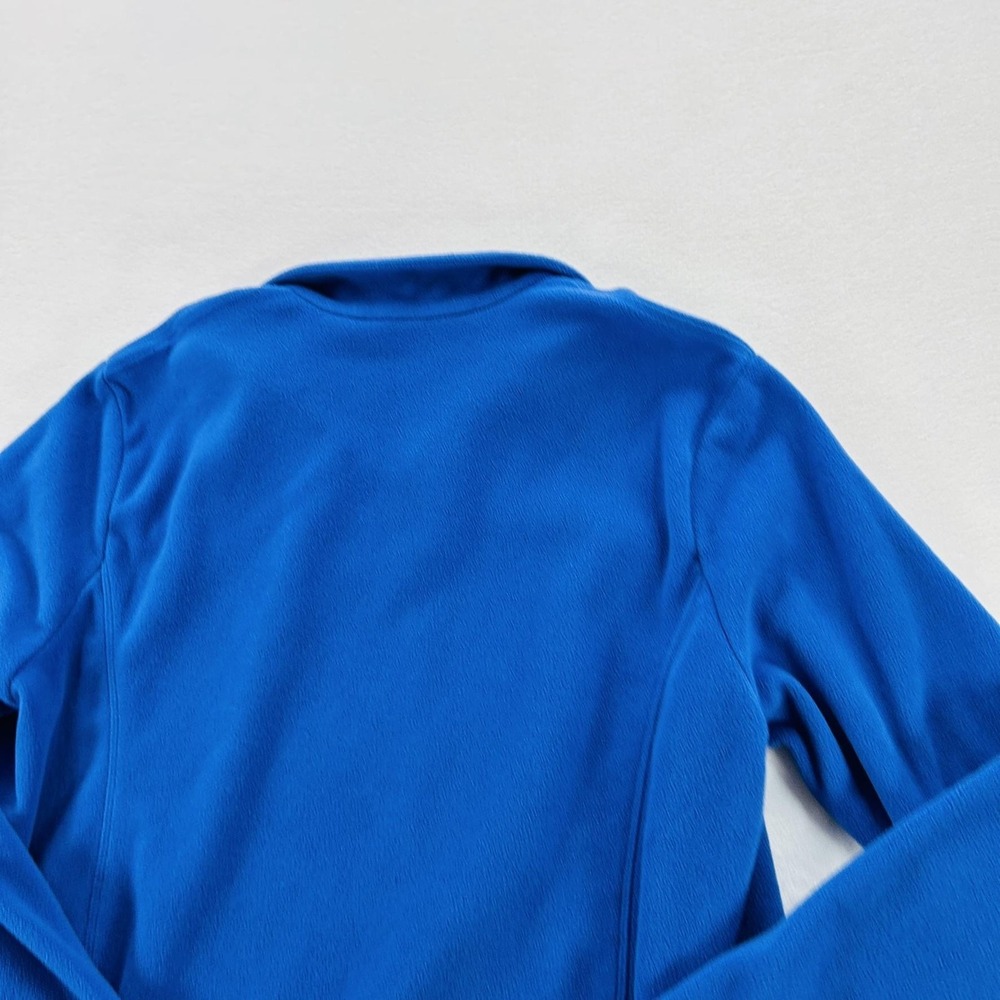 Lands' End Sweatshirt Womens Large 14-16 Blue Fleece 1/4 Zip Pullover Winter - Picture 16 of 16